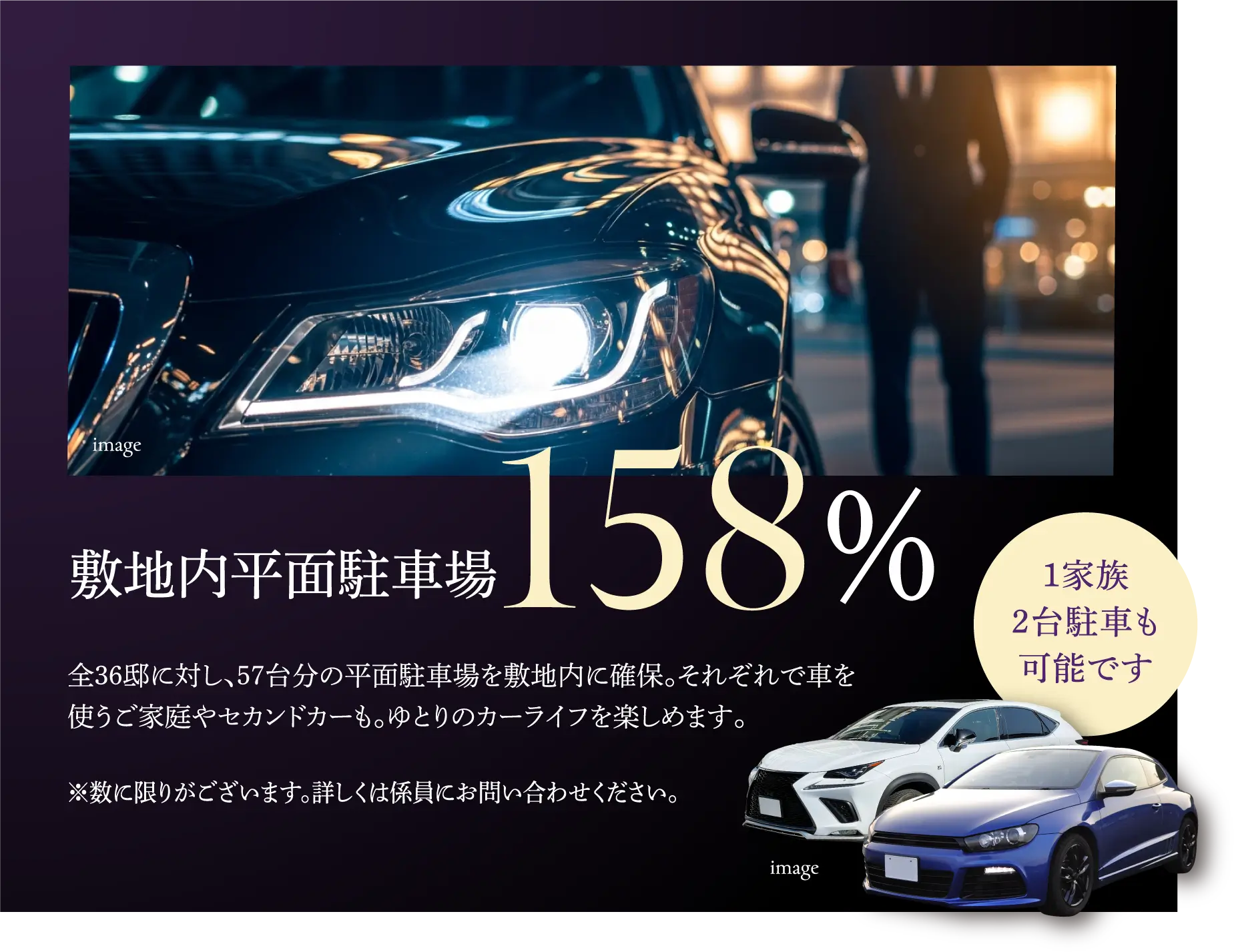 敷地内平面駐車場158%